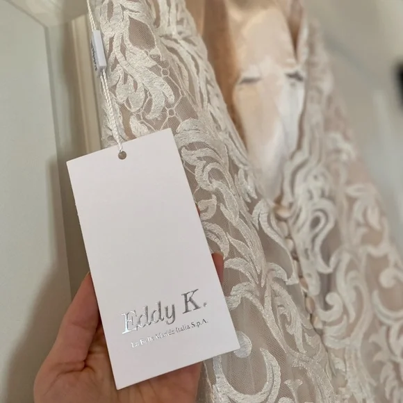 Wedding dress. Eddy K. Size 8. Never worn or altered. Tags still on.